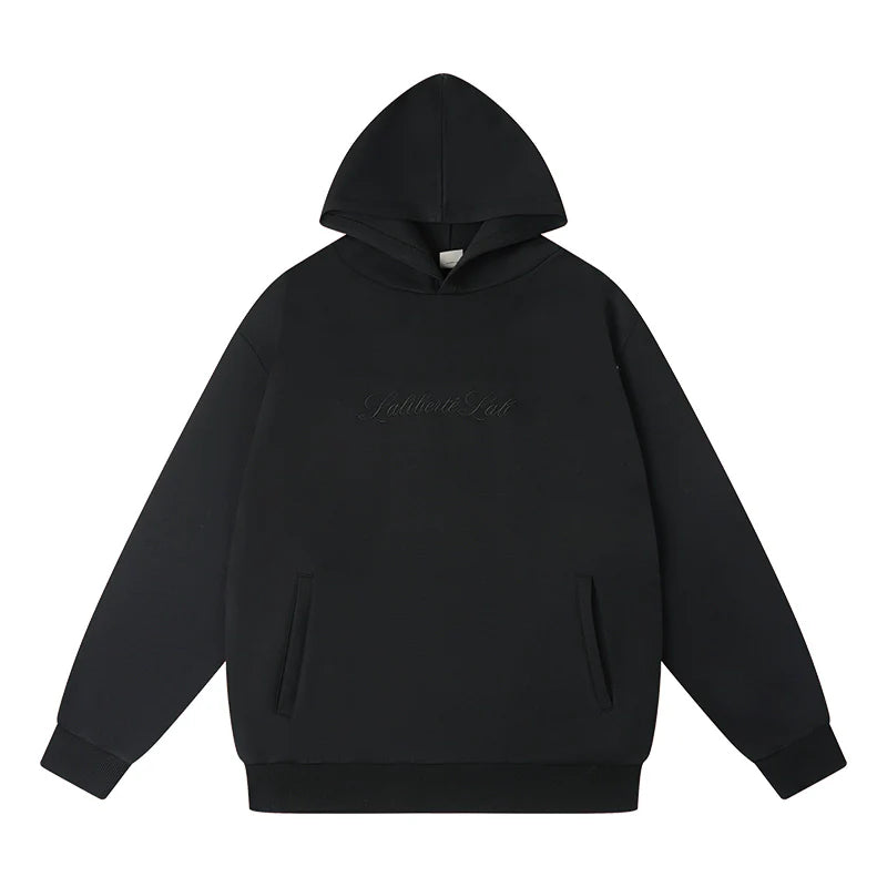Labt Wool Air Layer Embroidered Hoodie