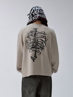 F2CE Bone Print Waffle Long Sleeve Tee