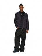 ANTIDOTE Dark Leopard Brushed Knit Cardigan