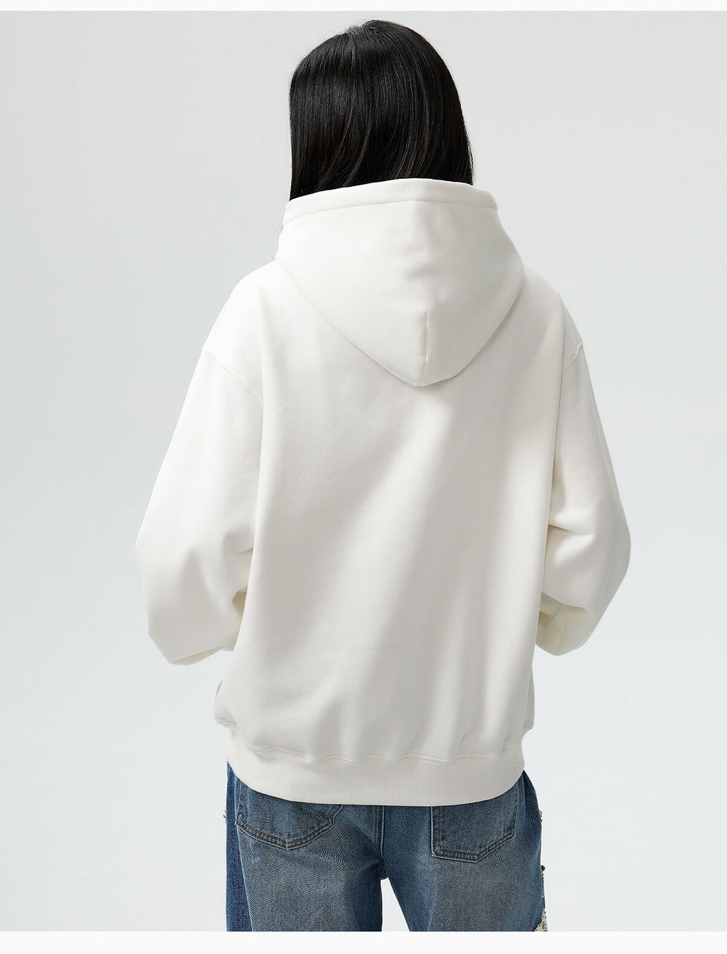 MEDM Mini Patchwork Floral Embroidered Hoodie