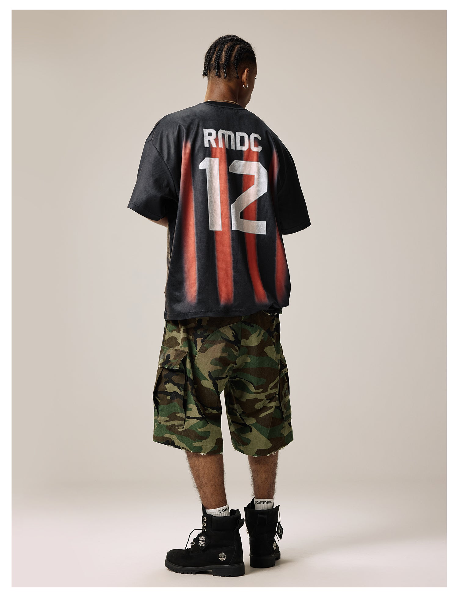 Remedy Paint Stained Camouflage Work Cargo Shorts