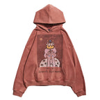 Remedy Washed Distressed Print Hoodie