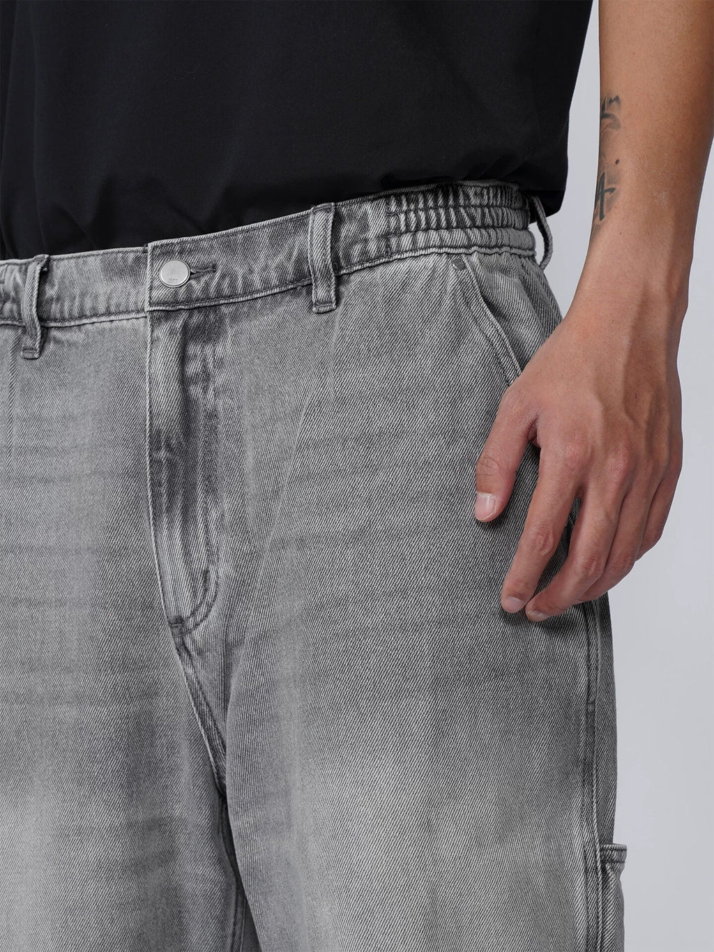 1807 Vintage Heavy Wash Straight Painter Jeans