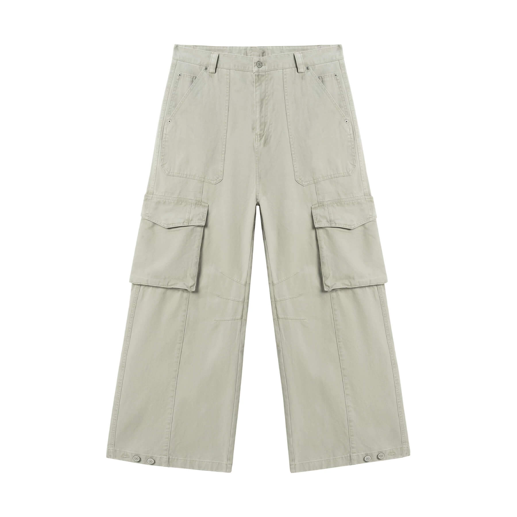 JHYQ Vintage Washed Multi Pocket Cargo Work Pants