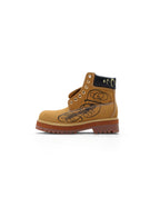 KARMANISTIC Nubuck Leather Embroidered Work Boots