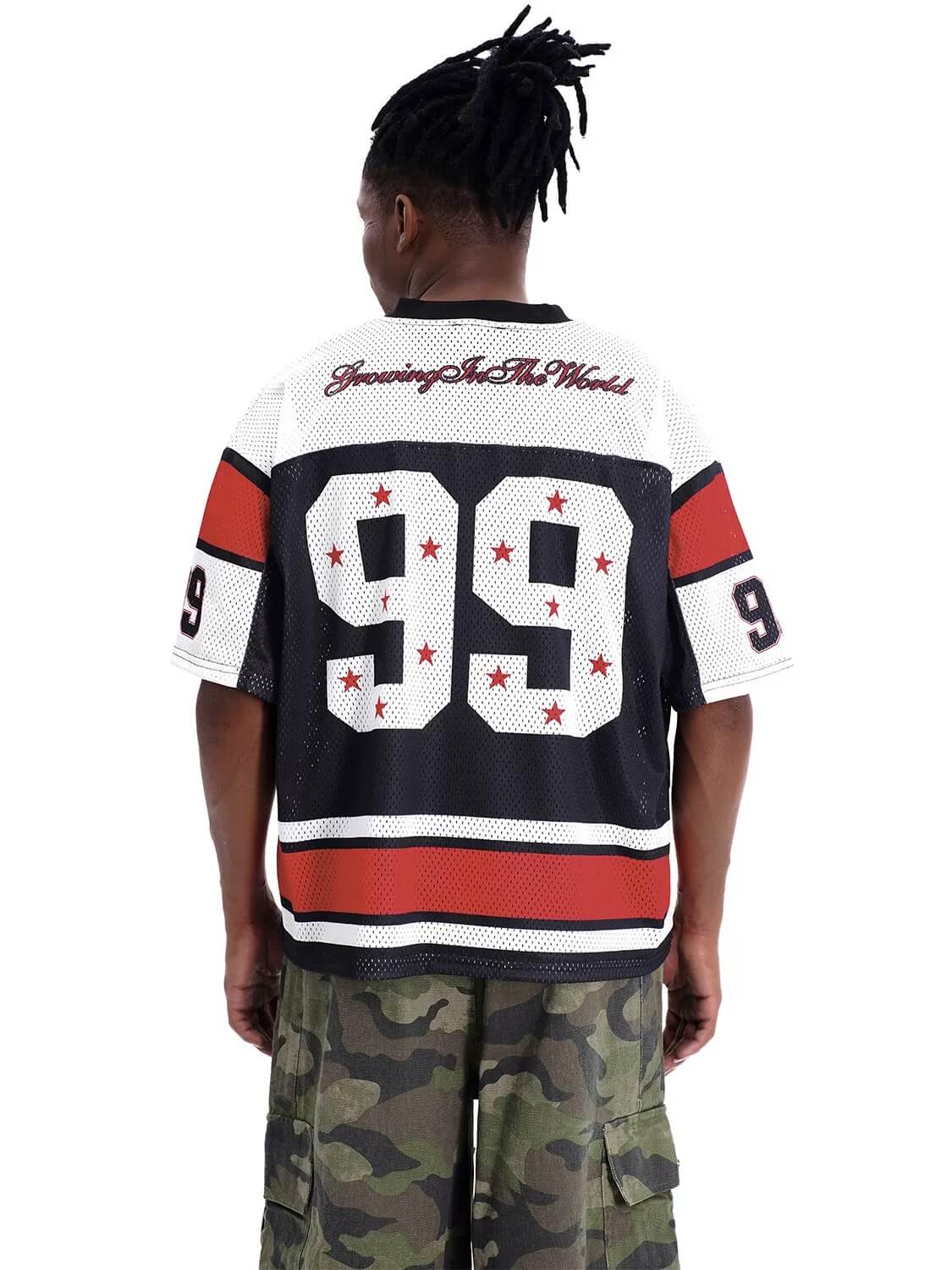F3F Select Star 99 Numbering Color Block Mesh Short Sleeve Jersey