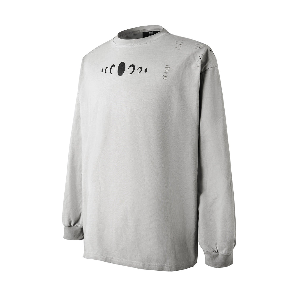 KARMANISTIC Standard Logo Washed Distressed Long Sleeve Tee