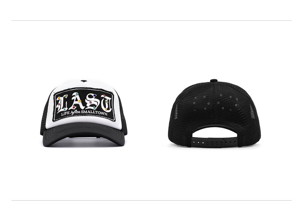 Small Town Kid LAST Badge Diamond Studded Trucker Cap