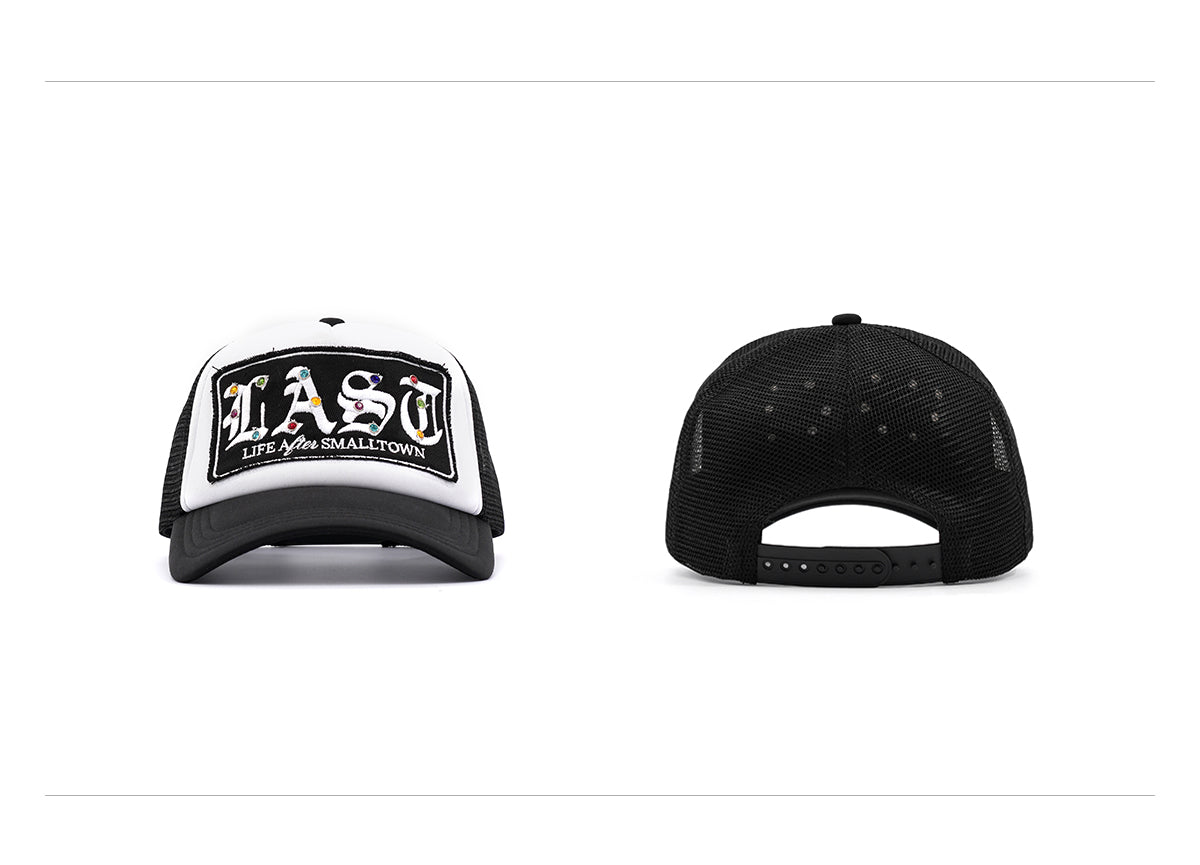 Small Town Kid LAST Badge Diamond Studded Trucker Cap