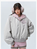 MEDM Fur-Lined Hooded Jacket