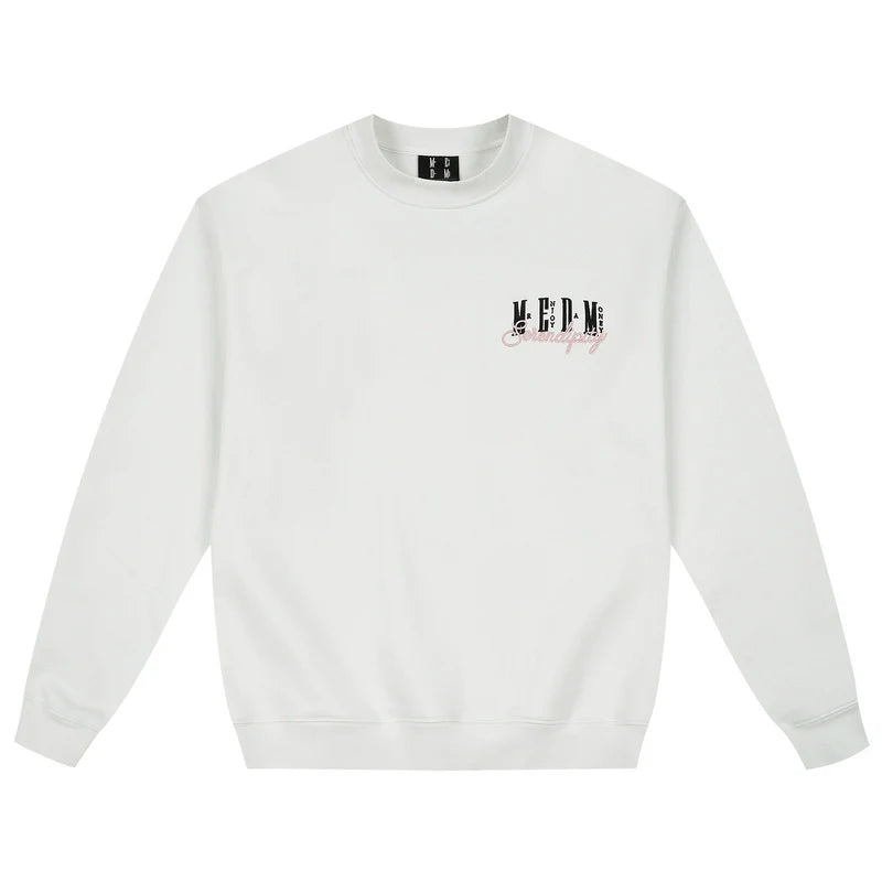MEDM Logo Embroidered Basic Sweatshirt