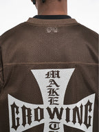 F3F Select Cross Print Mesh Jersey