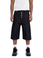 F3F Select Button Fly Baggy Denim Shorts