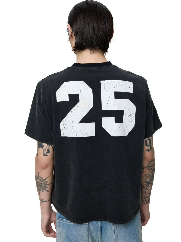 KARMANISTIC Old Washed Snake Head Print Tee