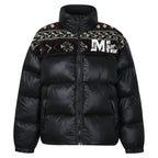 MEDM Ethnic Patchwork Puffer Jacket