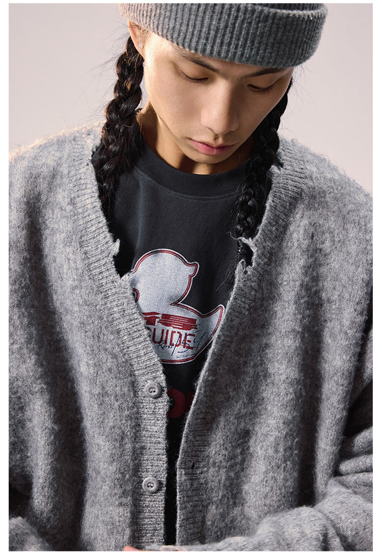 Remedy Distressed Knit Cardigan