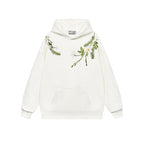 Harsh and Cruel Floral Garland Embroidered HACR Hoodie