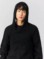S45 Star Logo Mesh Knit Hoodie