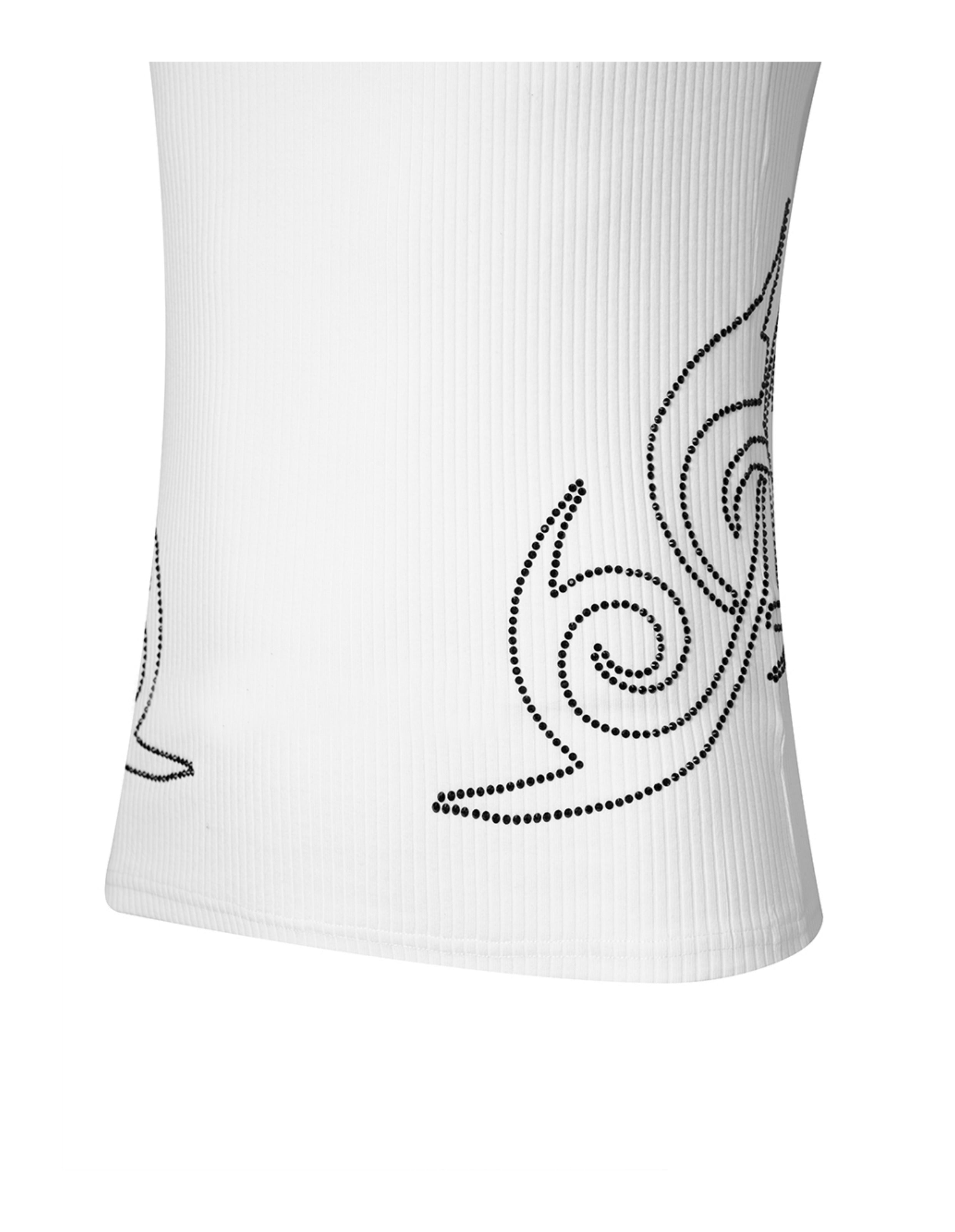KARMANISTIC Rhinestone Embellished Tank Top