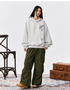 MEDM Ethnic Paisley Flower Embroidered Hoodie