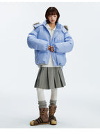 MEDM Detachable Fur Hooded Down Jacket