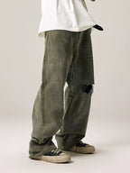 Remedy Kiss Mark Distressed Hole Work Painter Pants
