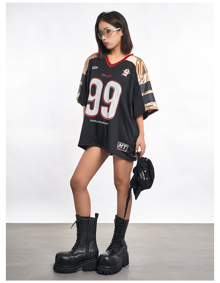 F3F Select Black and Gold 99 Mesh Hockey Jersey