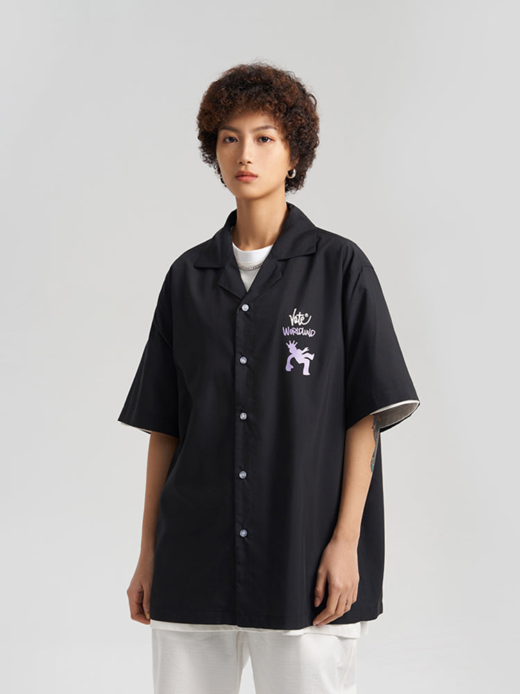 VOTE Leave Me Alone Cuban Shirt