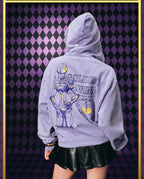 MEDM × JOJO Washed Graphic Print Zip Up Hoodie