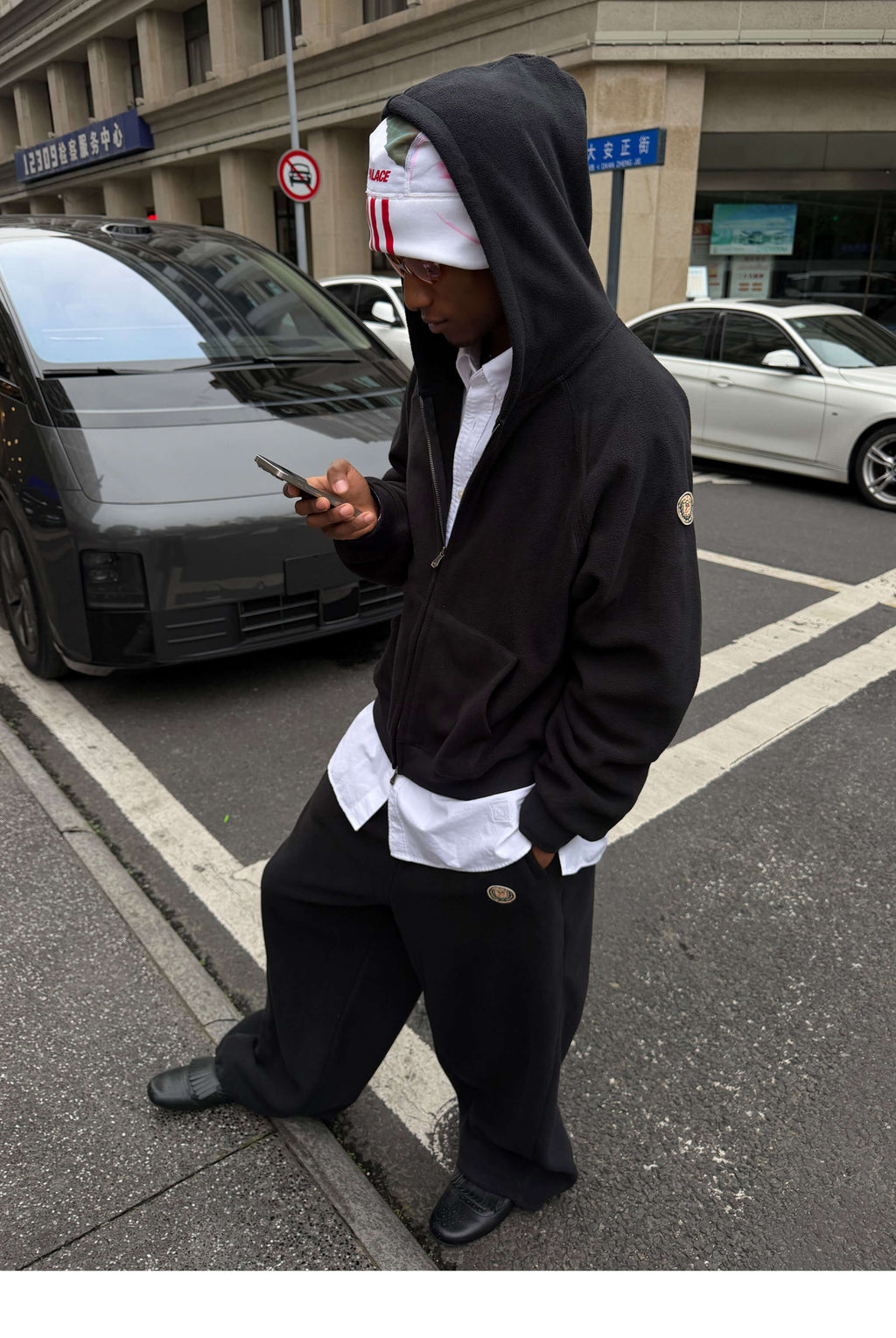STEEPC Fleece Zip Up Hoodie and Sweatpants Set