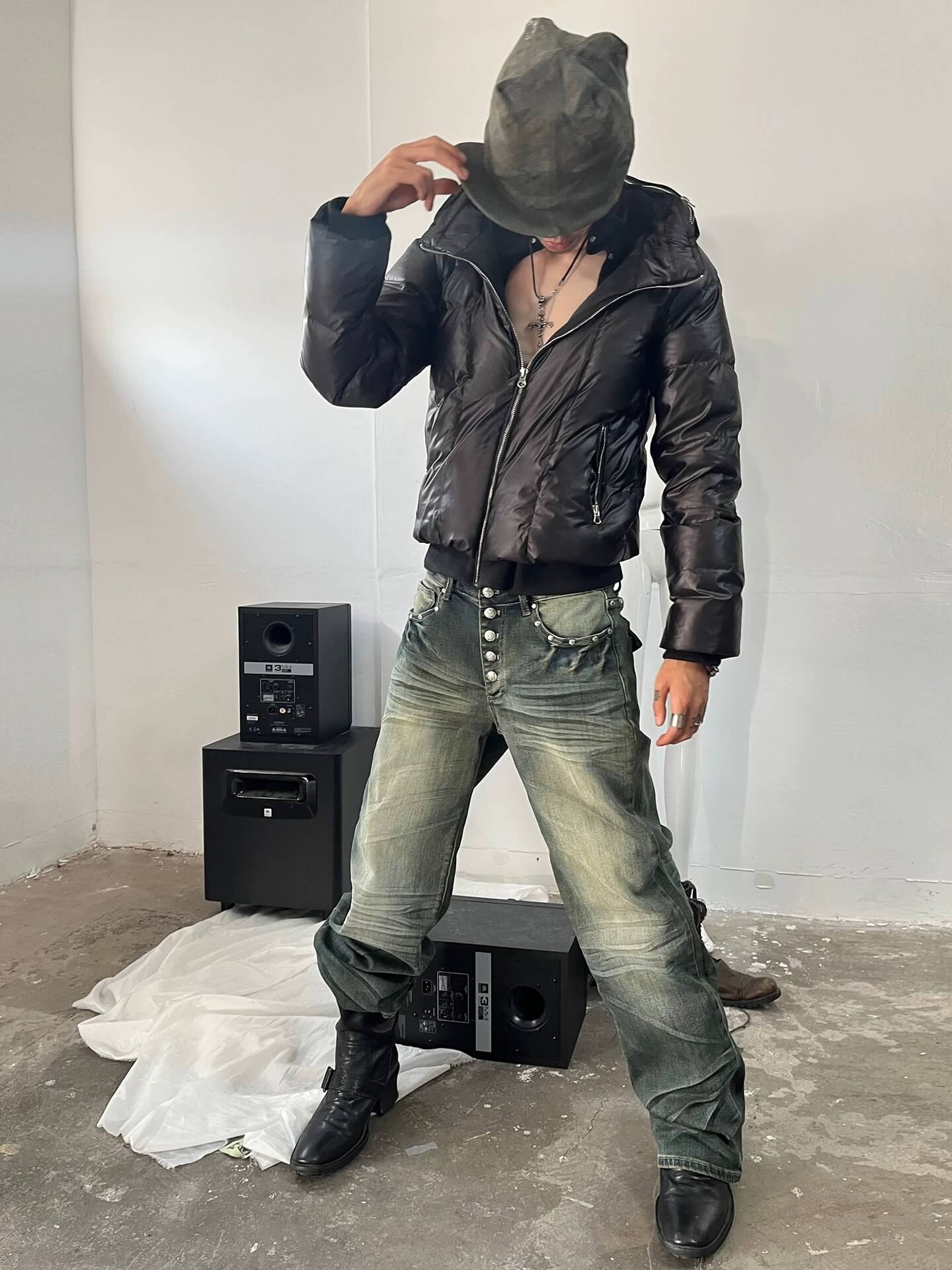 Night Lab Slim Fit Hooded Down Jacket