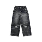 EVETS x LABT Heavy Lightning Whisker Washed Baggy Jeans