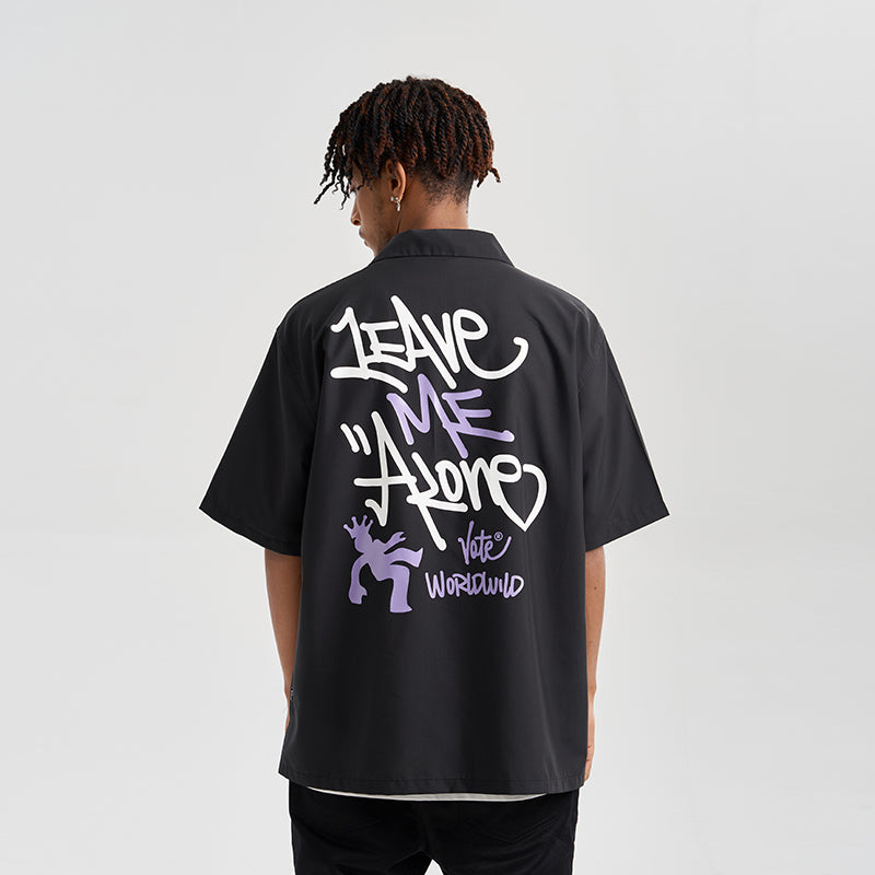 VOTE Leave Me Alone Cuban Shirt