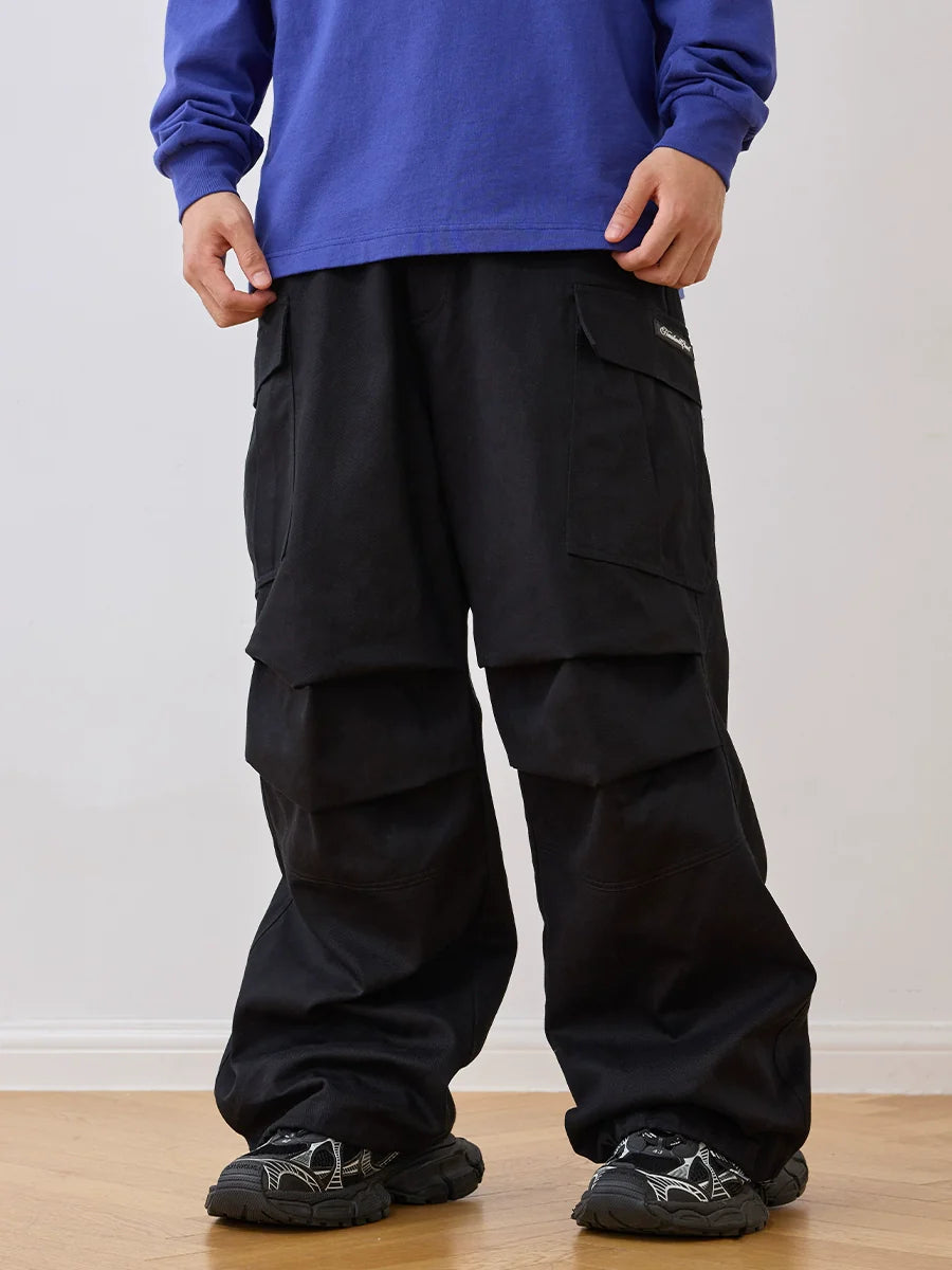 Harsh and Cruel Pleated Paratrooper Work Cargo Pants