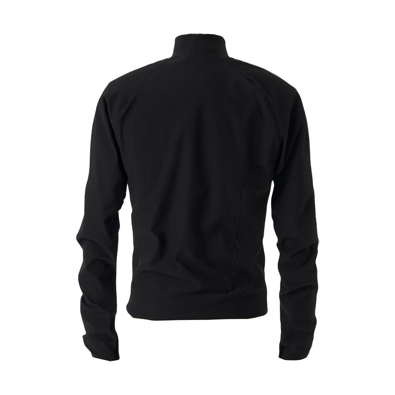 KARMANISTIC Slim Stretch Mock Neck Long Sleeve Tee