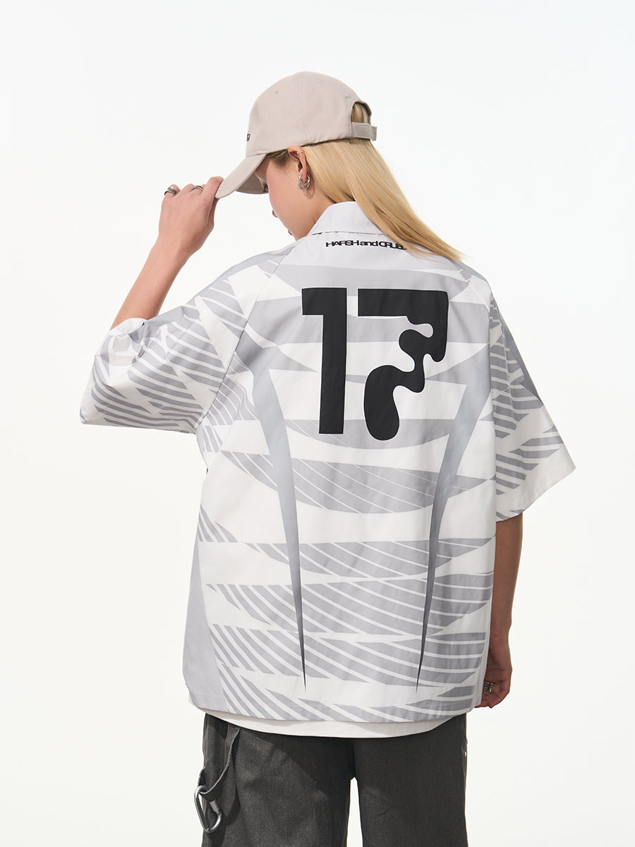 Harsh and Cruel Colorblock Digital Sports Print Shirt
