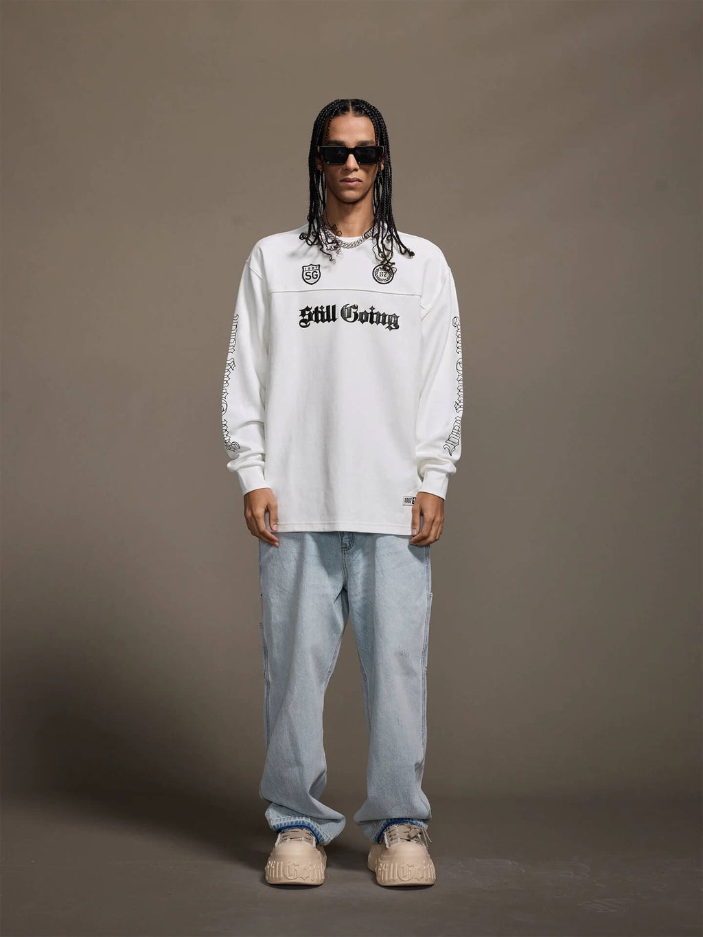 1807 Gothic Leather Patched Hockey Jersey Tee