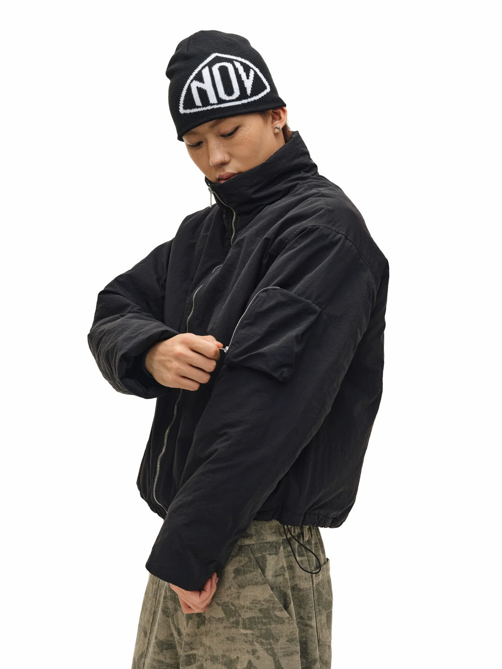 NOVACAM Windproof Puffer Short Jacket