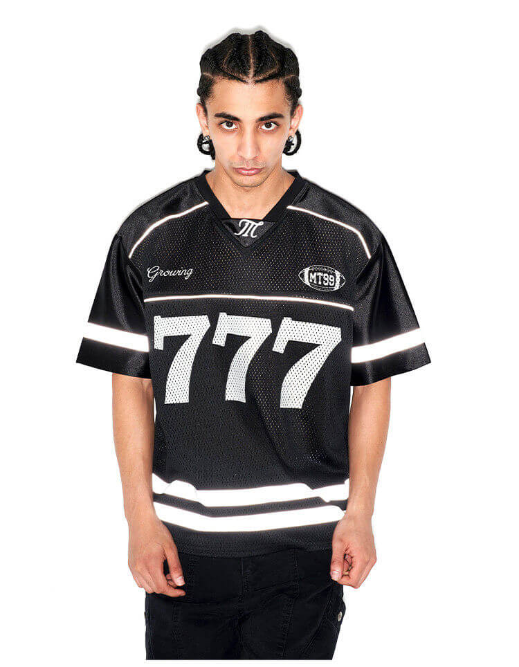 F3F Select 777 Numbering Reflective Stripe Mesh Short Sleeve Hockey Jersey