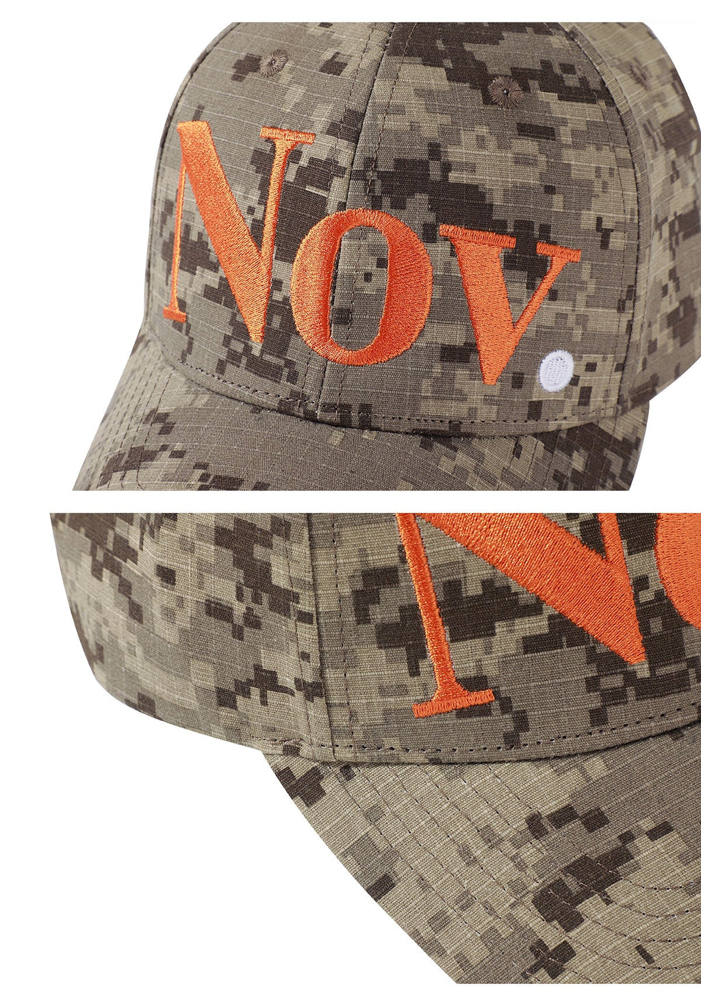 NOVACAM Pixel Camo NOV Logo Embroidered Dad Hat