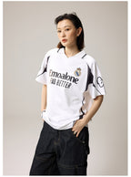 Remedy Emoalone Print Inspired Soccer Jersey Polo Shirt