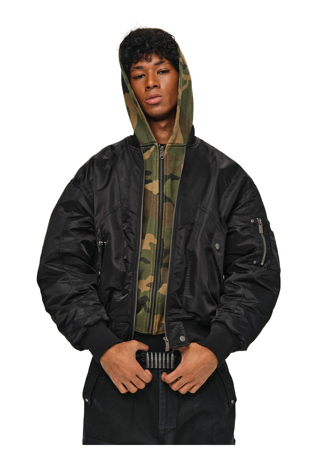 ANTIDOTE Reversible Camouflage MA-1 Bomber Jacket
