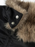 ANTIDOTE Fur Collar Bomber Jacket