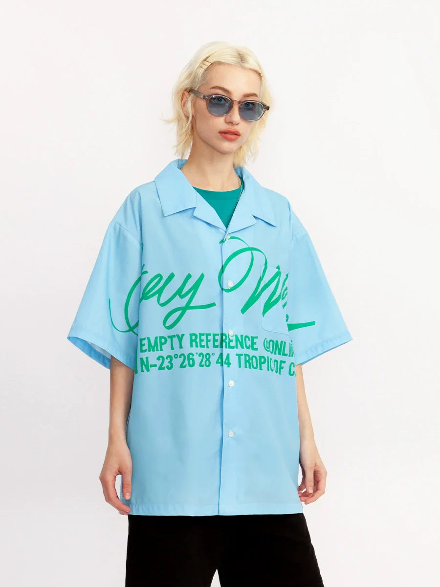 EMPTY REFERENCE Slogan Short Sleeve Shirt