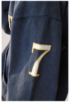 Remedy Washed Patch Embroidered Zip Up Hoodie
