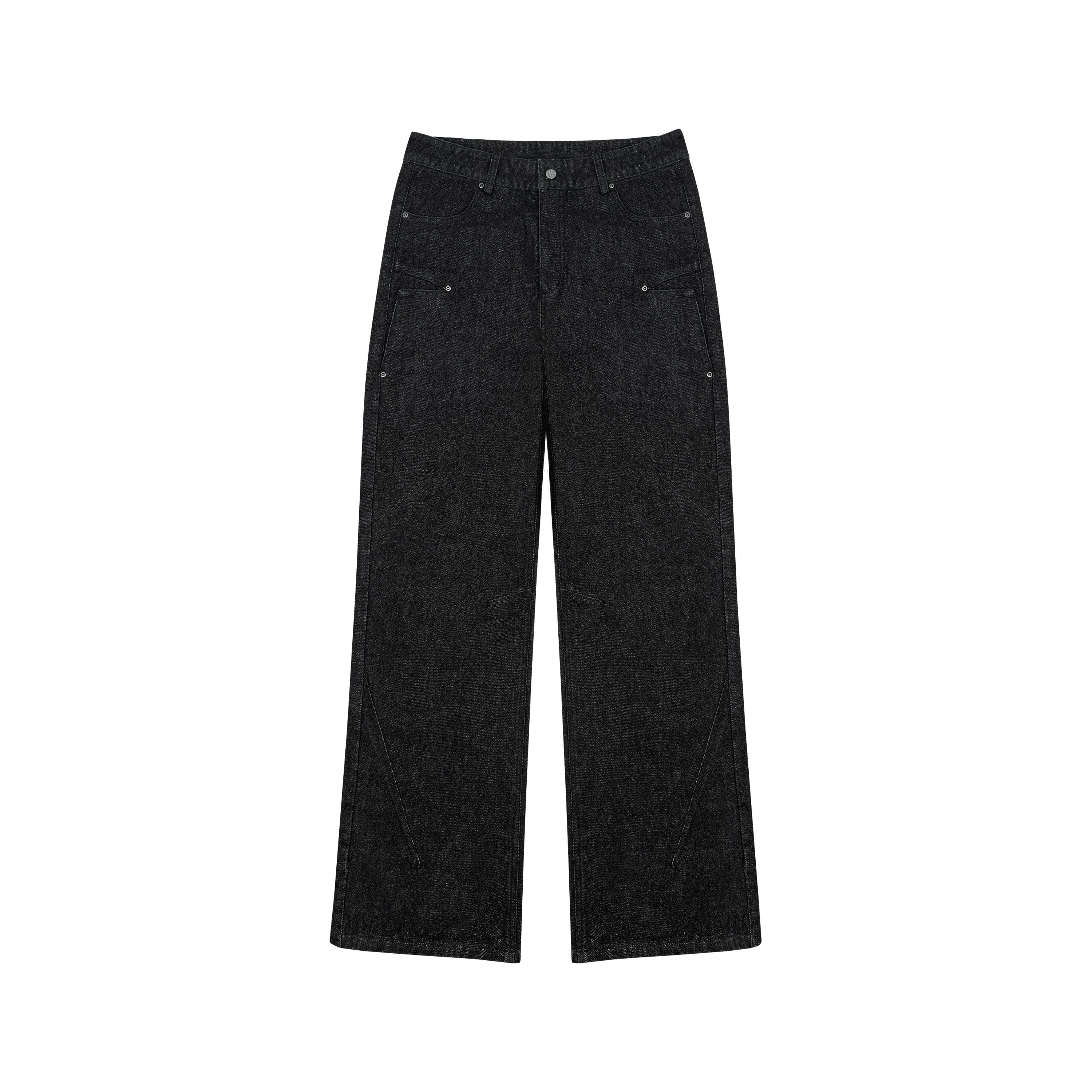 ANTIDOTE Studded Slash Pocket 3D Cut Jeans