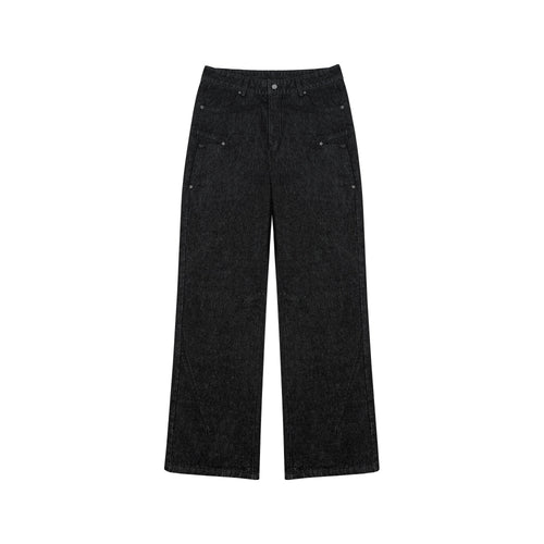 ANTIDOTE Studded Slash Pocket 3D Cut Jeans
