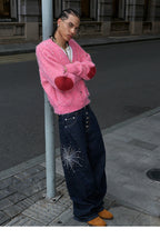 STEEPC Wool Blend Pearl Knit Cardigan