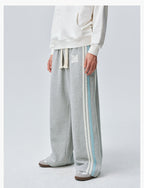 MEDM Side Stripe Four-Bar Drawstring Baggy Sweatpants