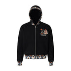 YADcrew x MEDM Ethnic Ribbed Zip Up Hoodie